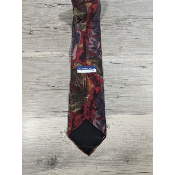 Oscar De La Renta Studio Mens Multicolored  Tie 58" - Picture 6 of 8